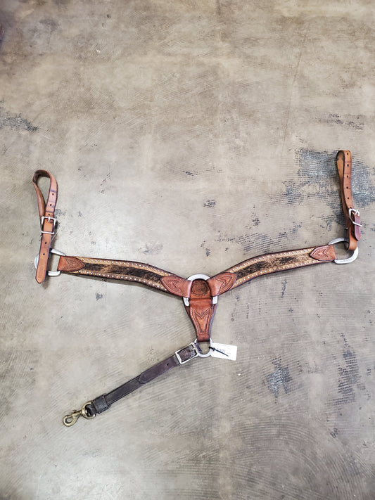 Hair On/Dot Detail Breast Collar