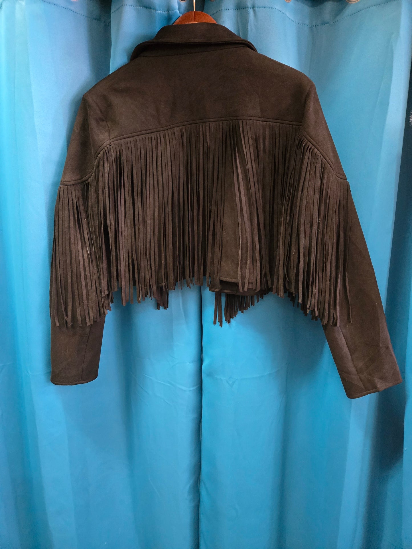 Black Fringed Jacket