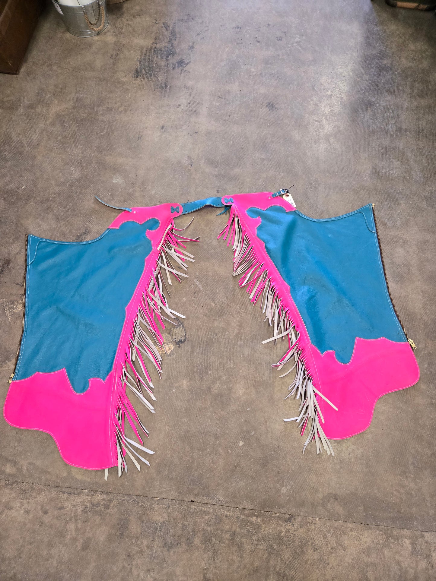 Pink/Teal Ladies Chaps