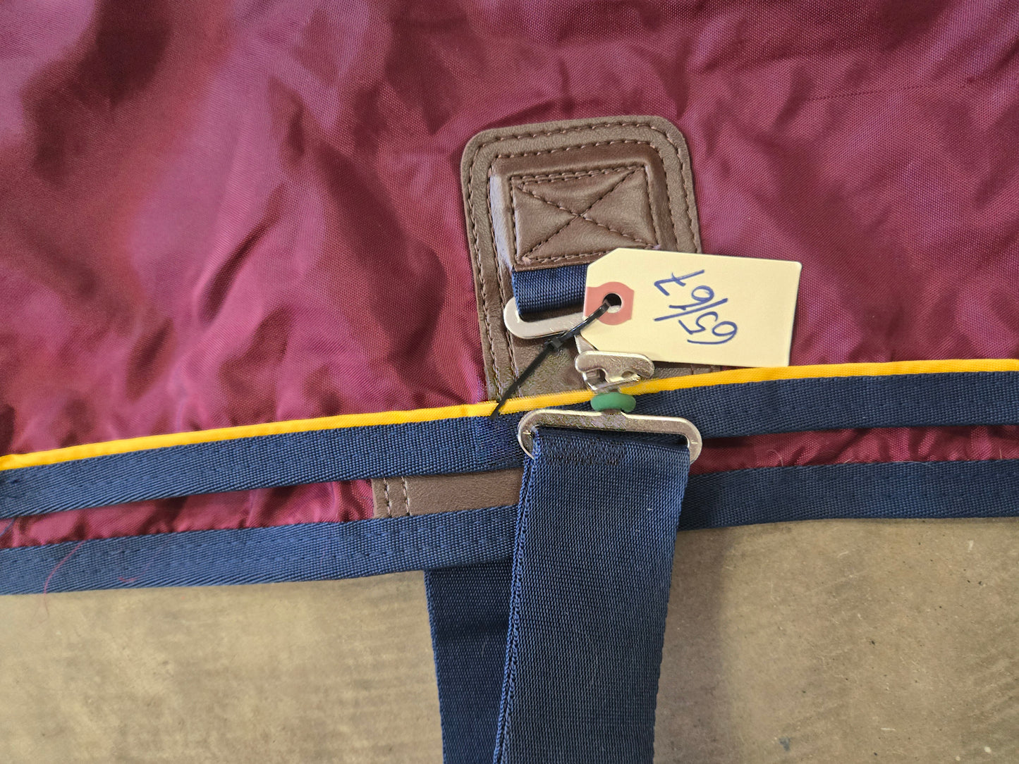 New Condition Turn Out                            Burq. Navy