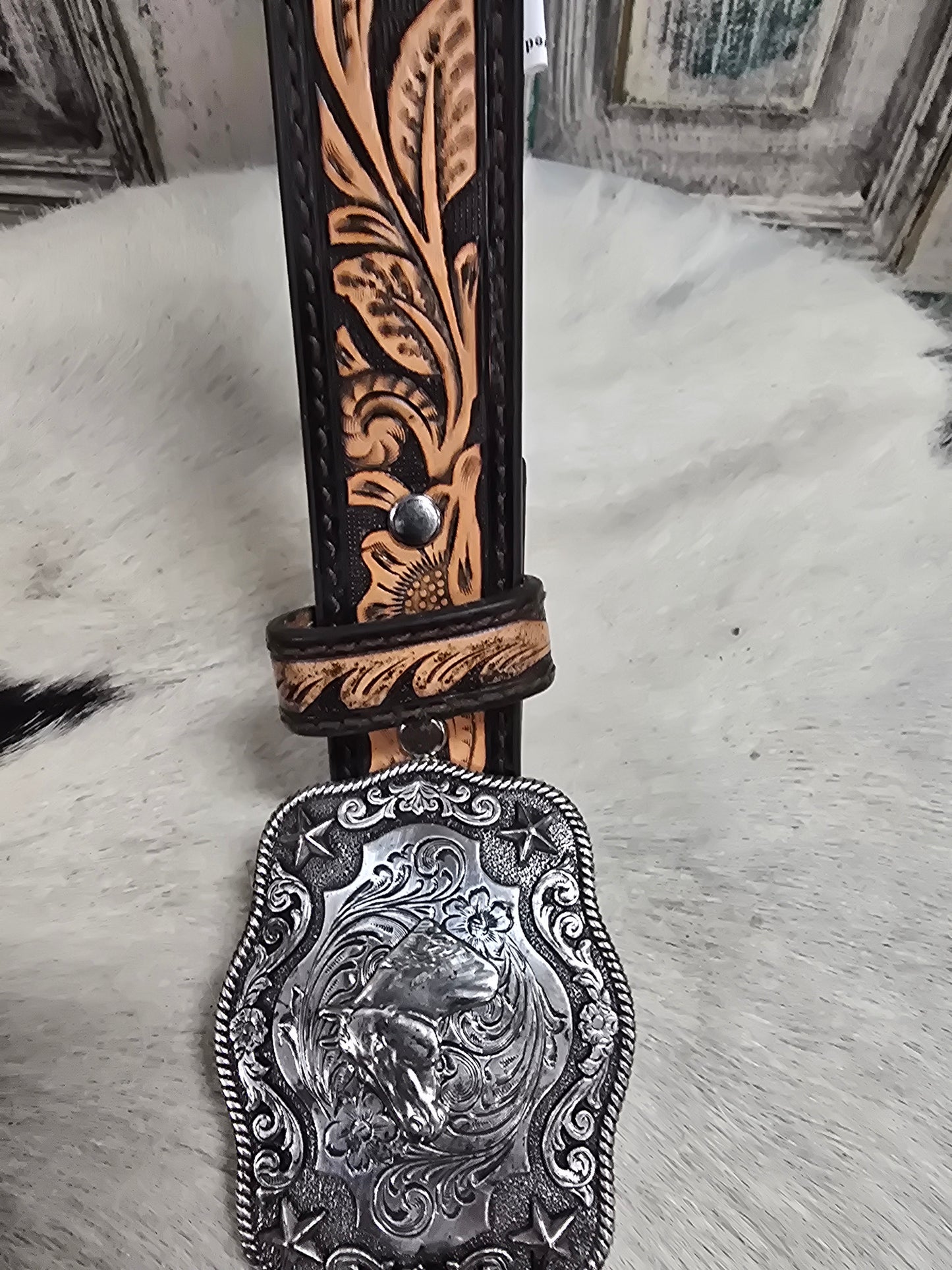 NEW Childs Belt -Carved