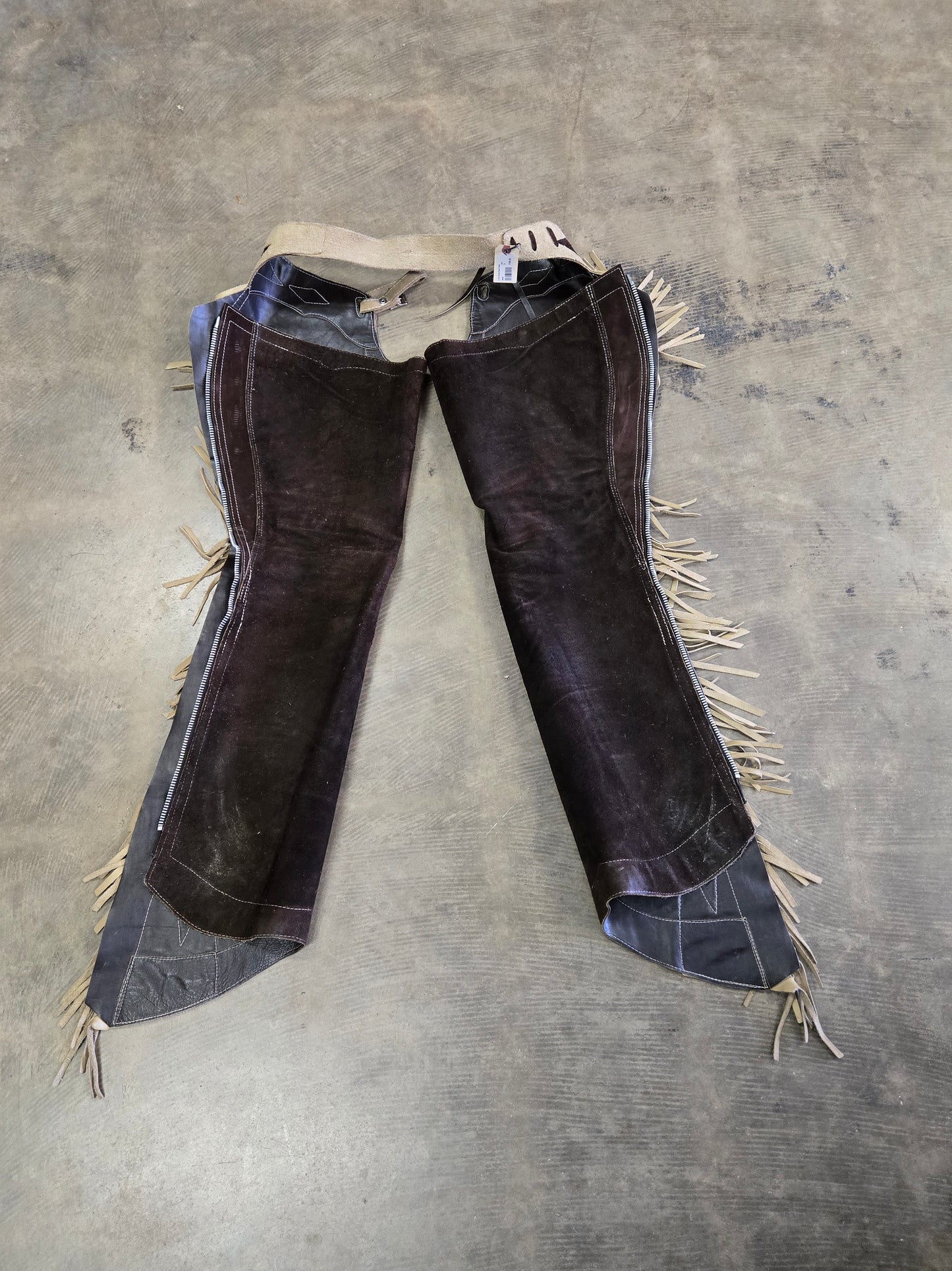 2 Tone Brown Suede Chaps