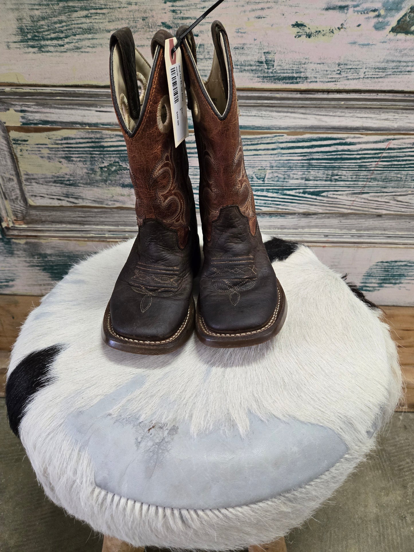 Rust Top Sq. Toe Boots
