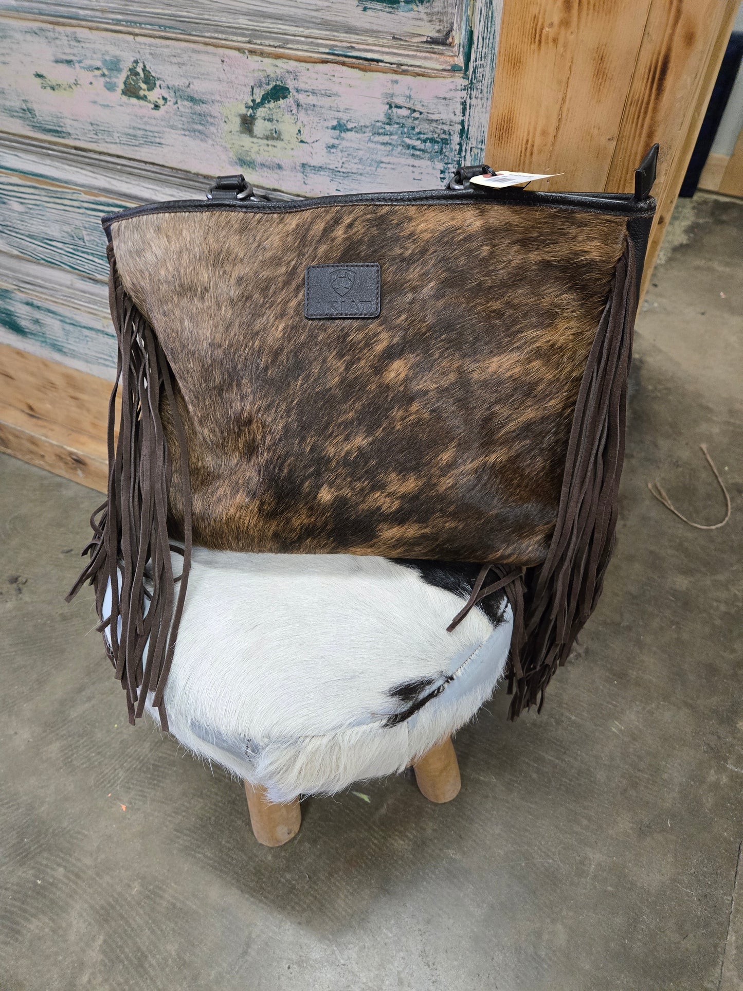 Ariat Hide On Fringed Purse