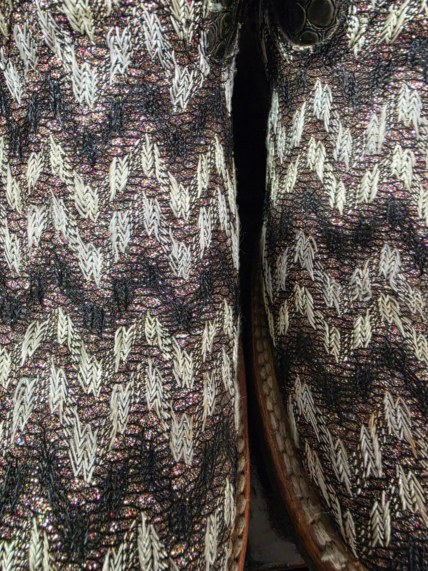 Ladies Shimmer Chevron Print Boot