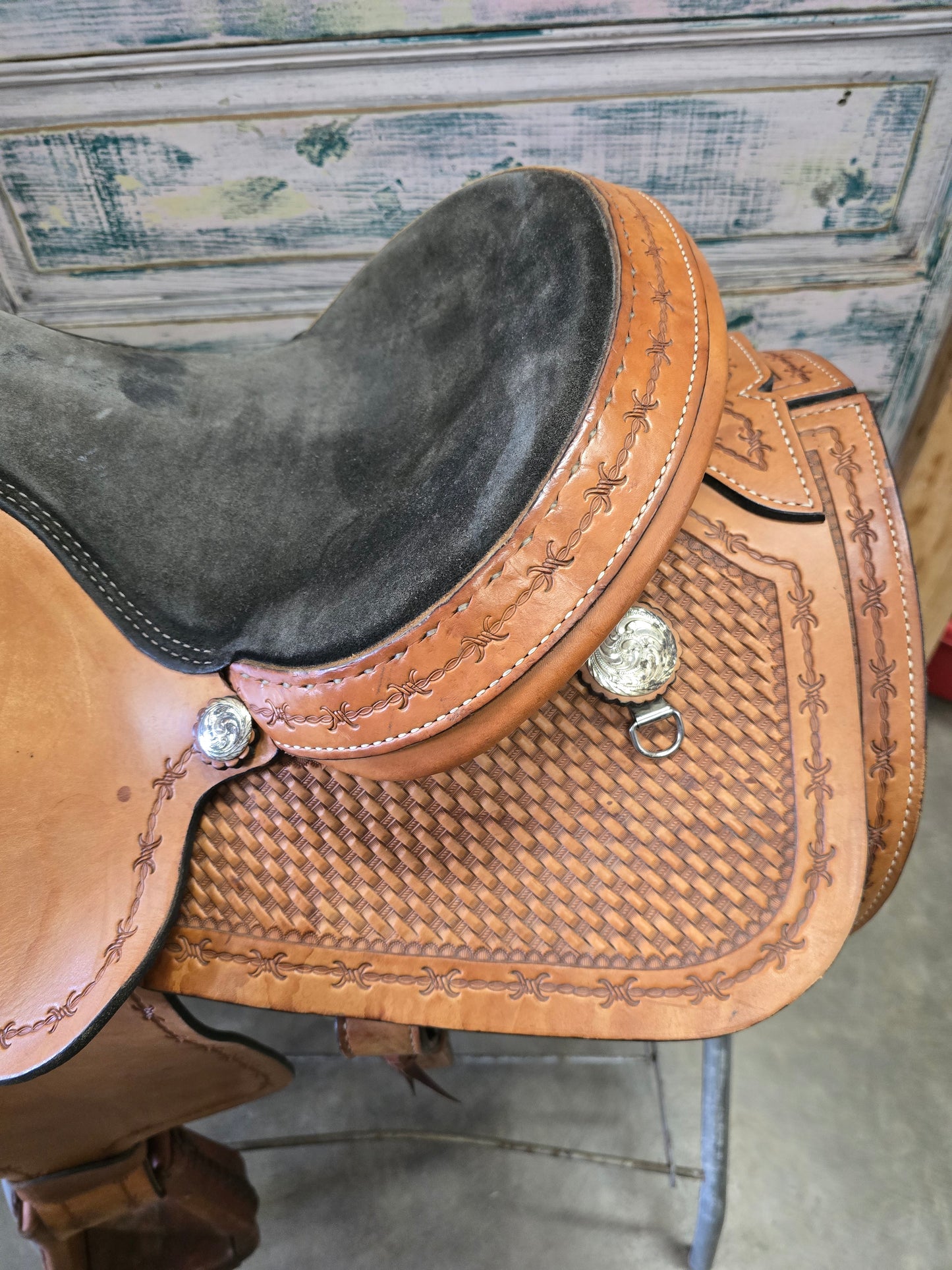 14.5 Inch Rockin R Rope Saddle