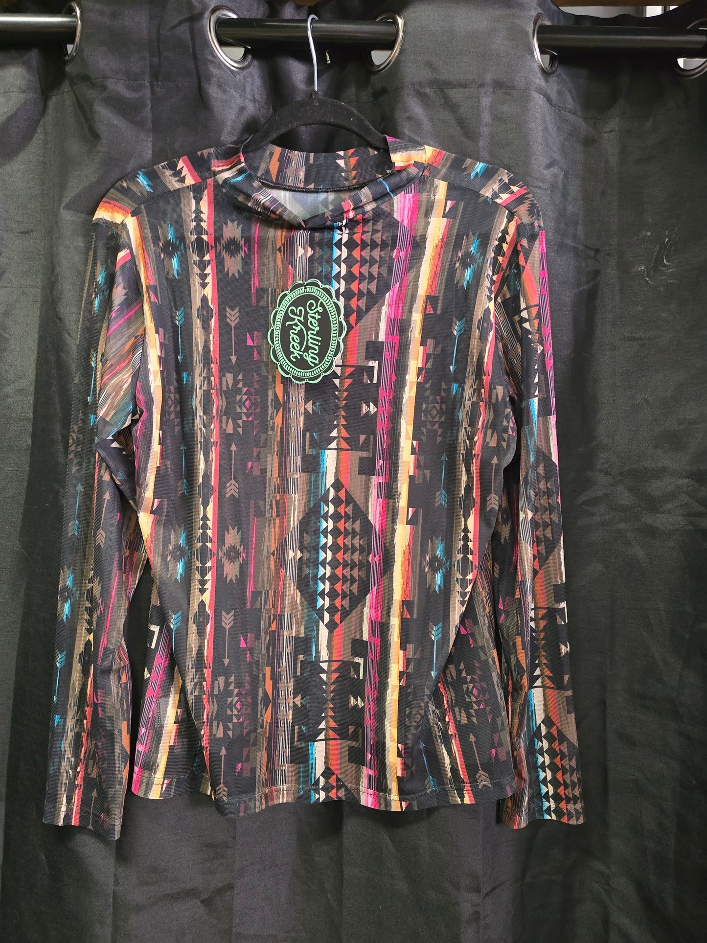 NEW Aztec Print Mesh Shirt