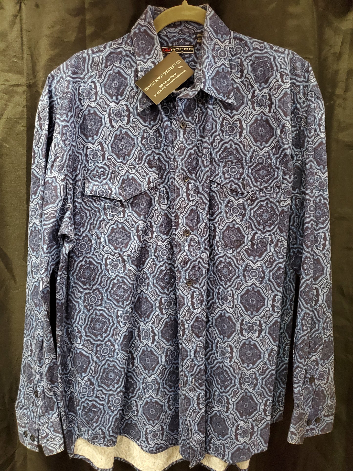 Purple Paisley Heavy Twill W/Shirt
