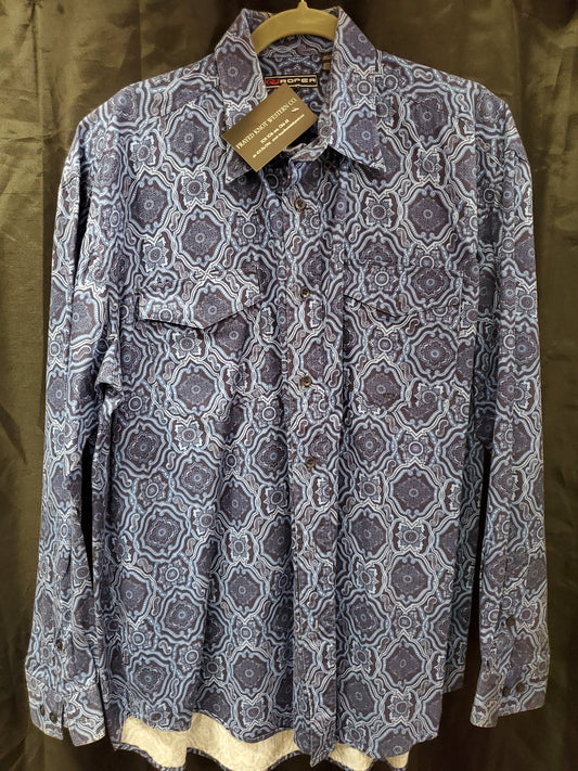 Purple Paisley Heavy Twill W/Shirt