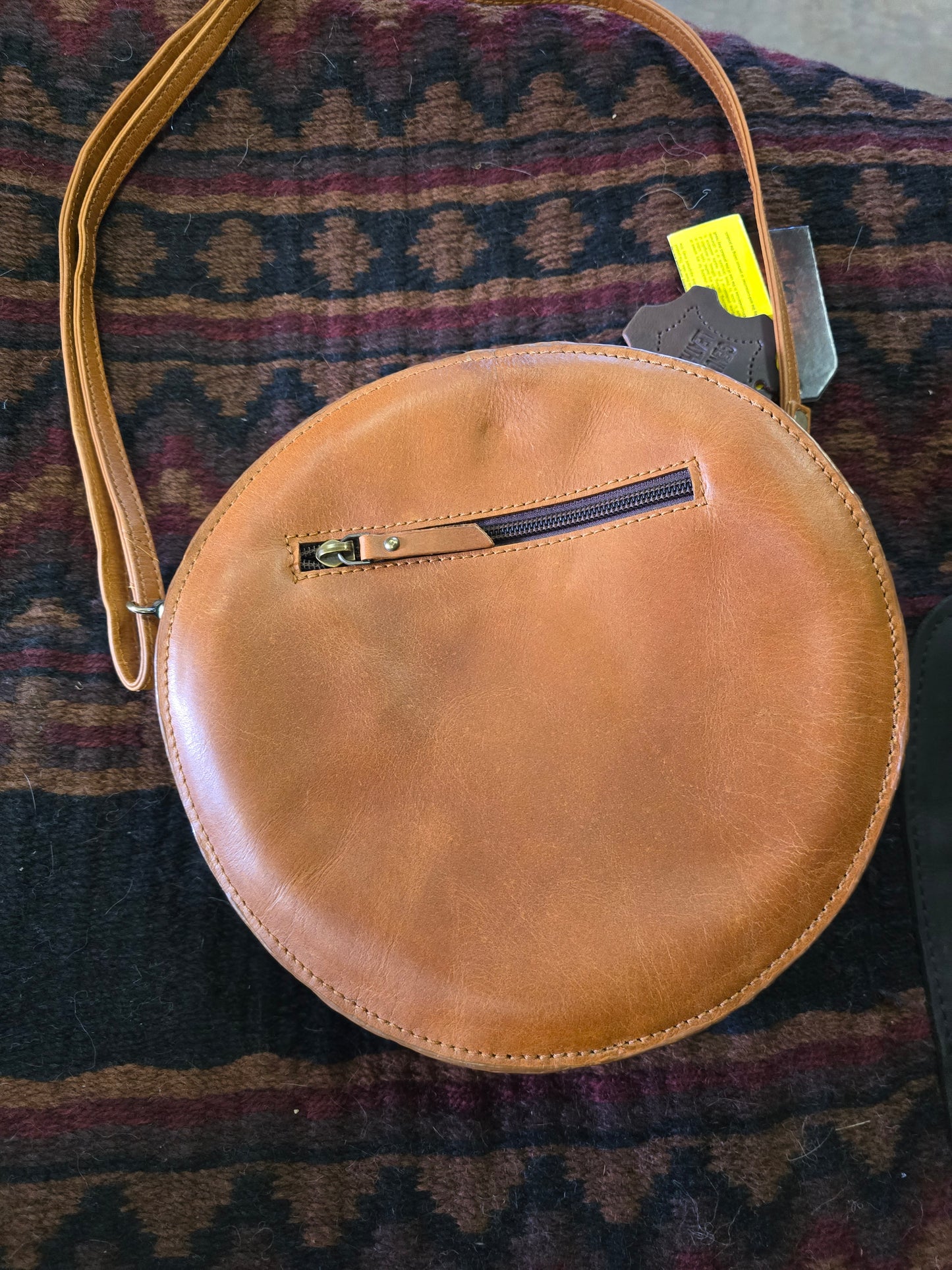 Tooled Leather Canteen Purse