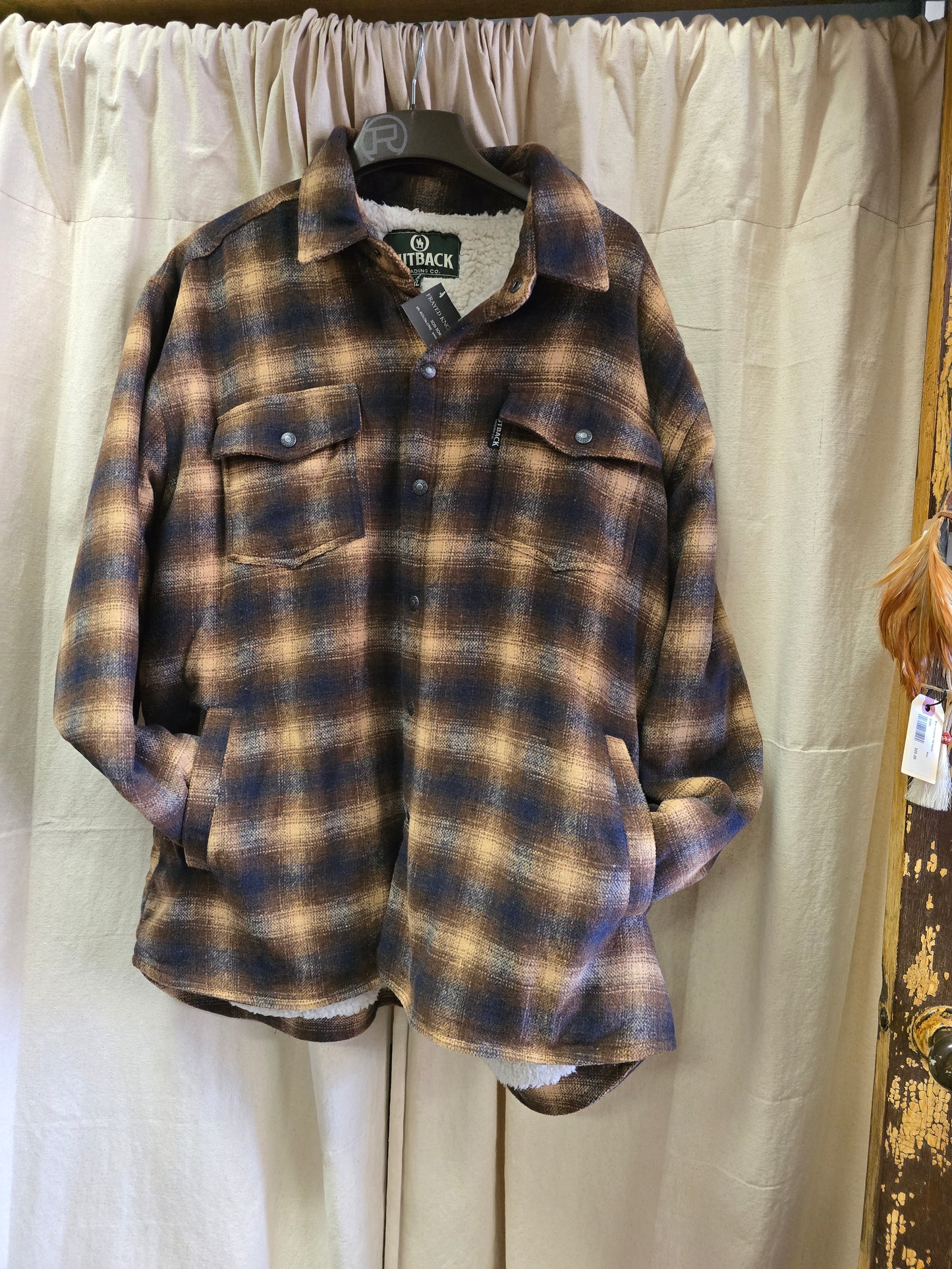 Like NEW Plaid Sherpa Lined Jkt