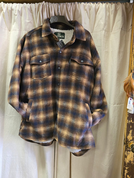 Like NEW Plaid Sherpa Lined Jkt