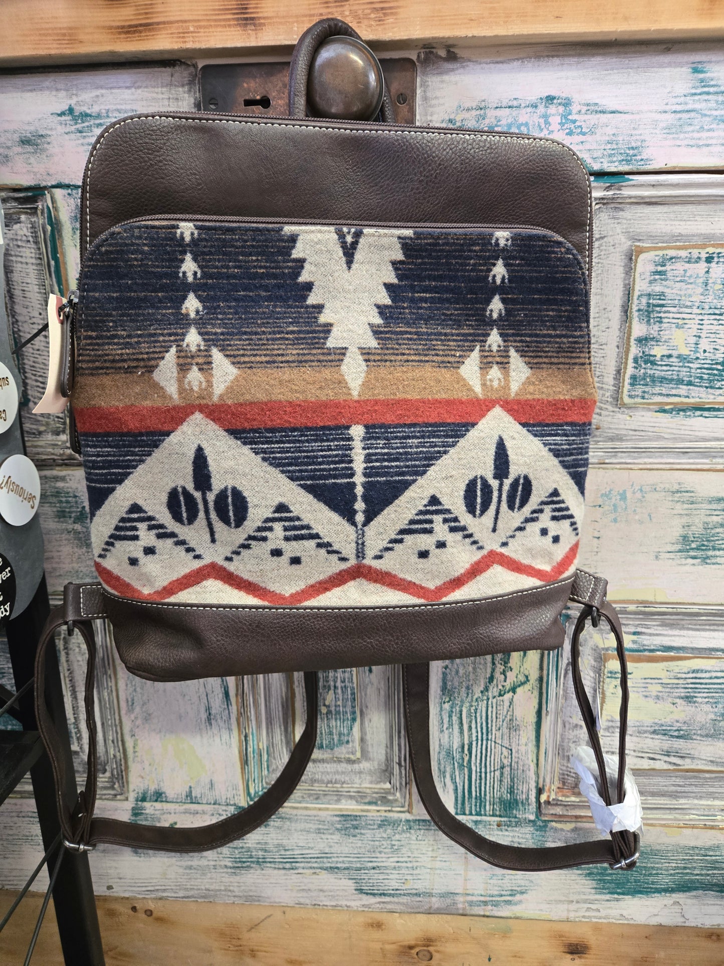 NEW Aztec Blanket Backpack                        Purse