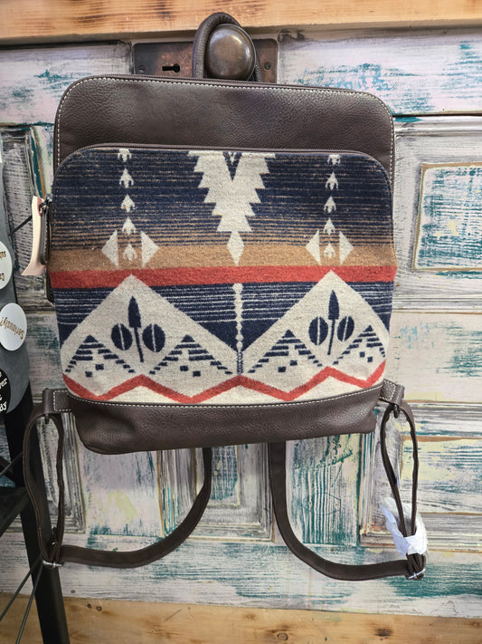 NEW Aztec Blanket Backpack                        Purse
