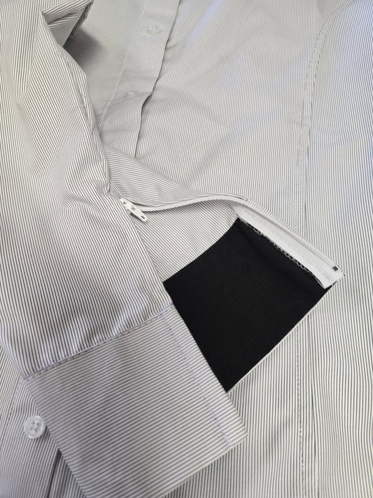 Wht/Blk Striped Show Shirt