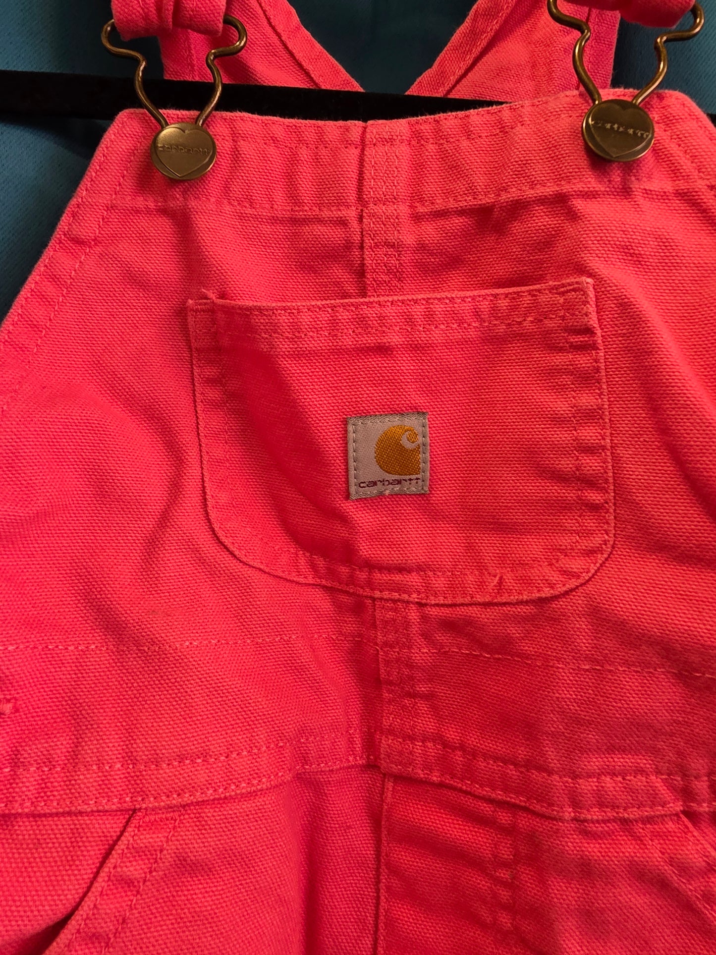 Girls Pink Carhartt Overalls