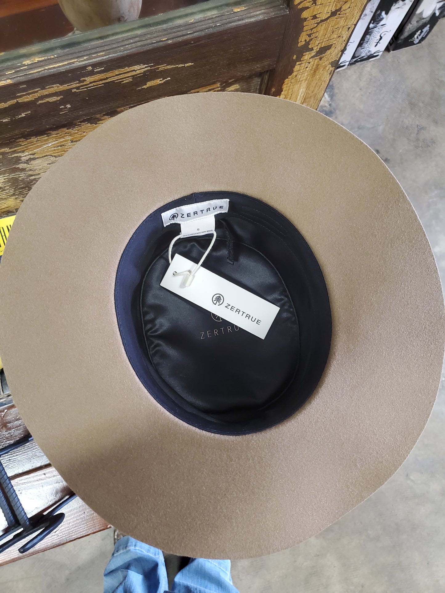 Wide Brim Wool Fedora Pecan