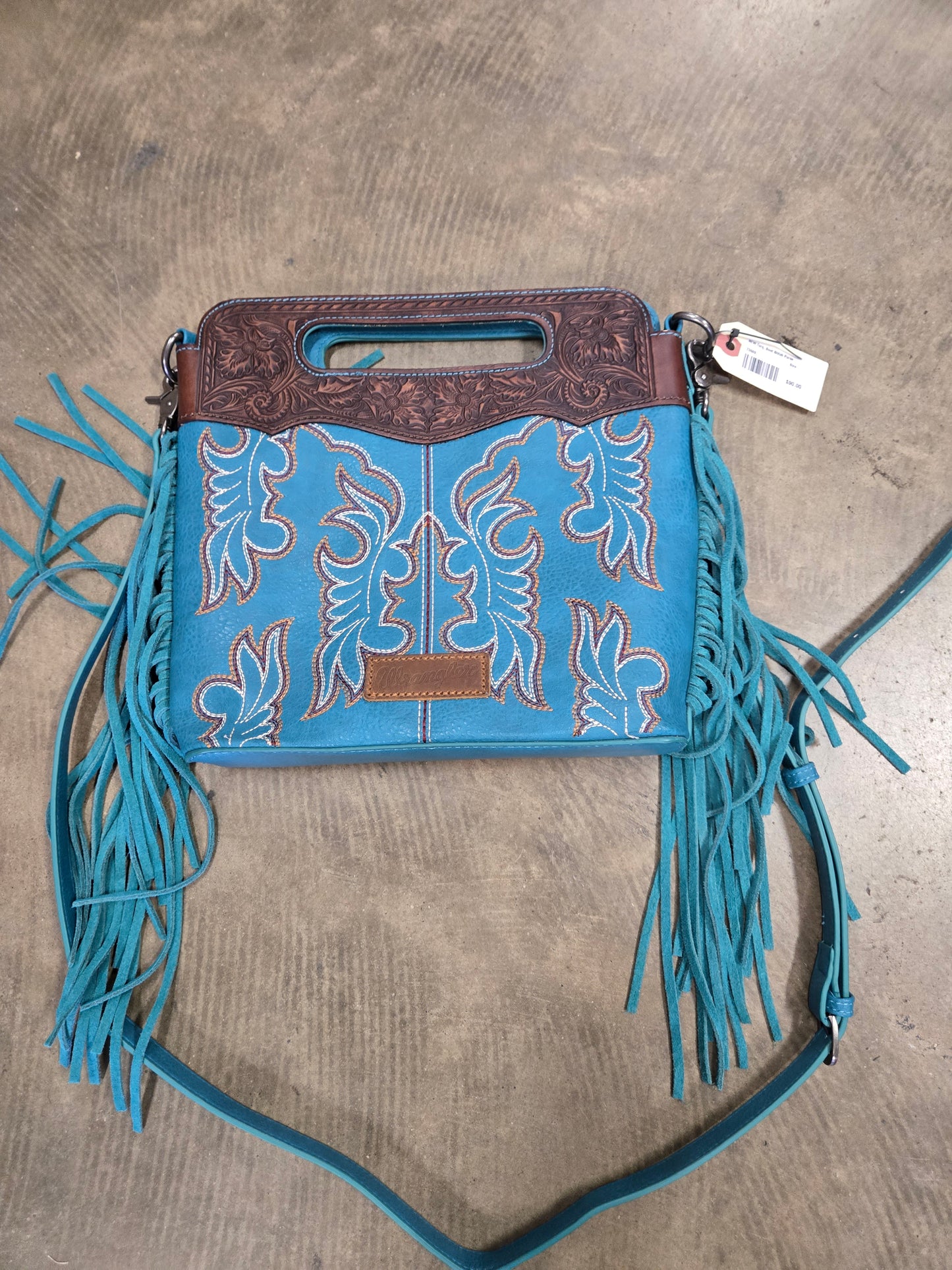 NEW Turq. Boot Stitch Purse