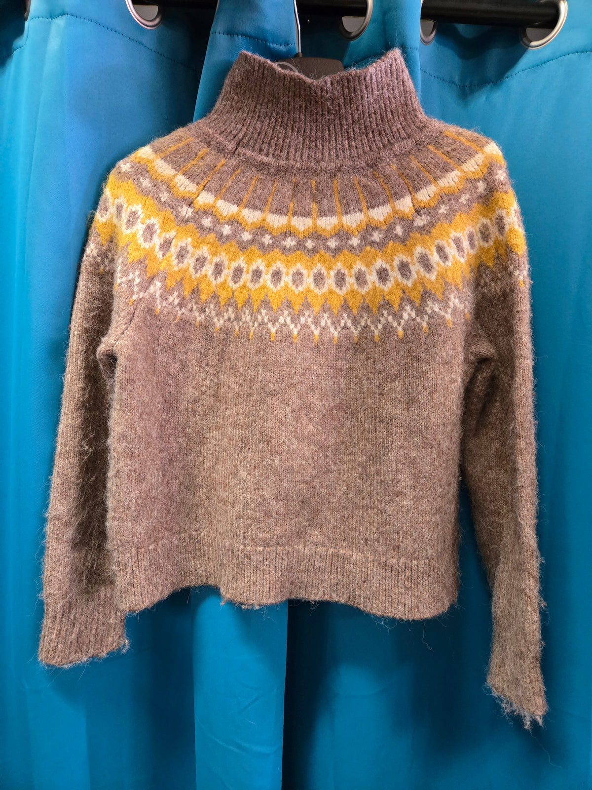 Knit Sweater Mock Neck