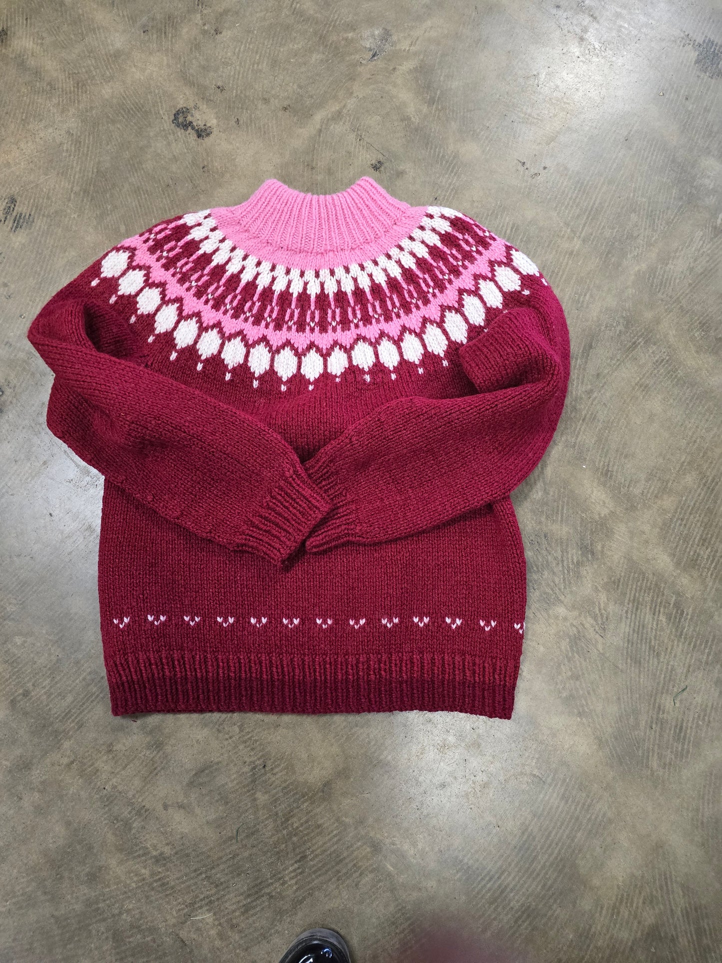 Knit Red - Pink Sweater