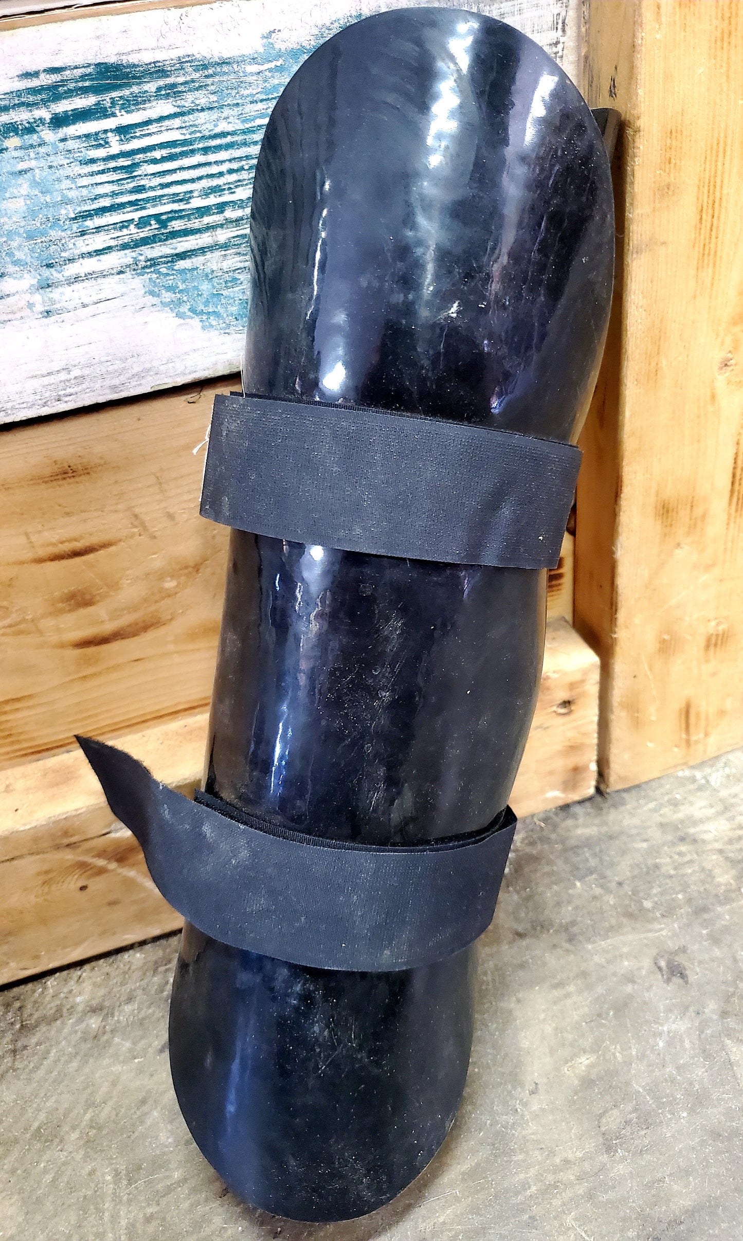 Black Davis Shin Pads