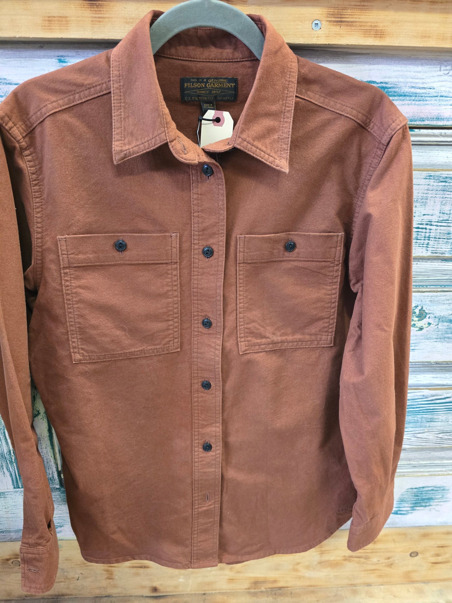 Rust Filson Rangeland Flannel Shirt