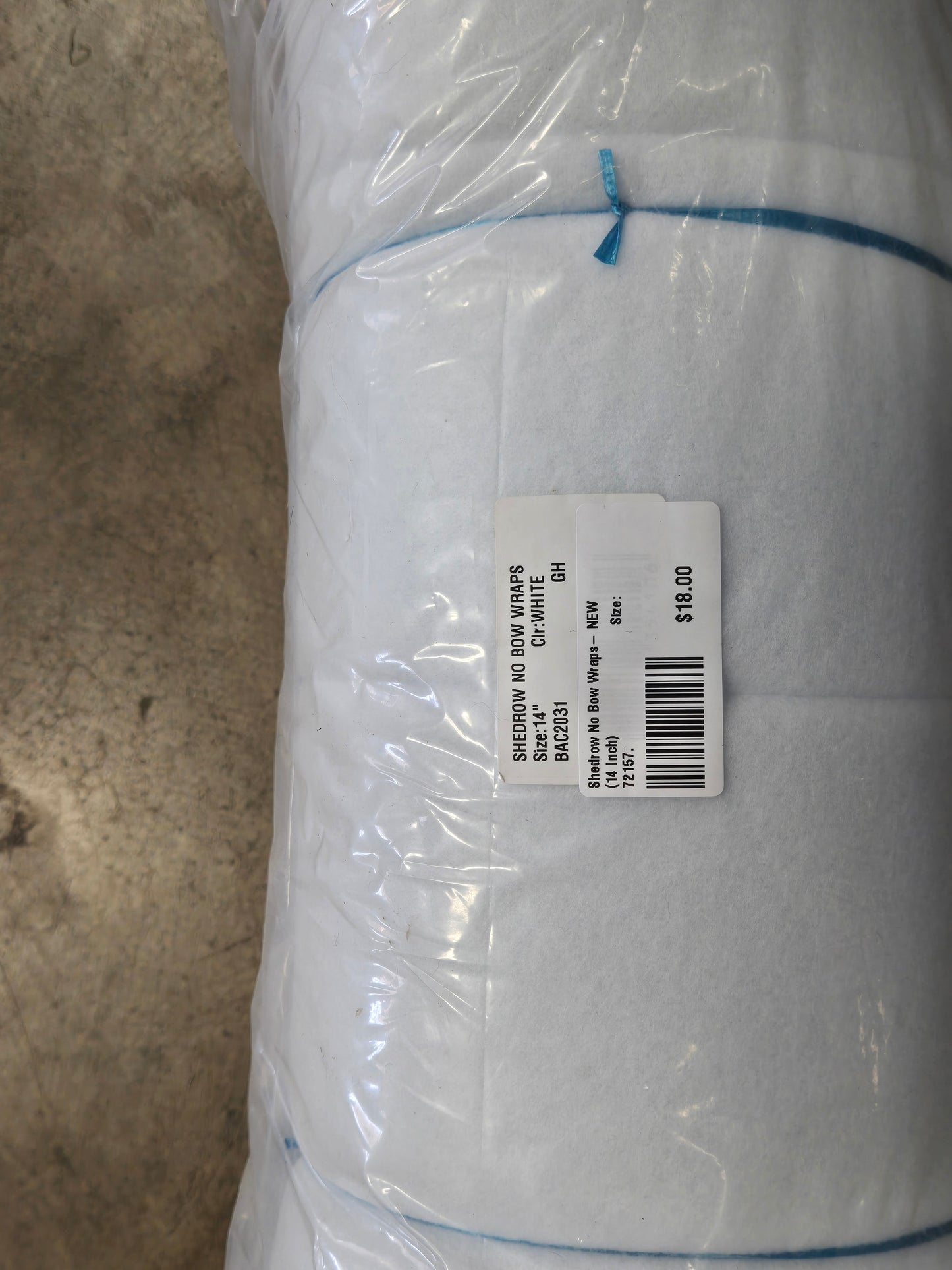 Shedrow No Bow Wraps- NEW                     (14 Inch)
