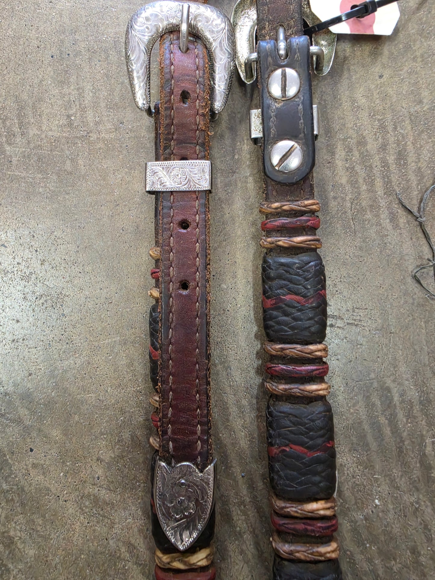 1 Ear Headstall/ Rawhide Details