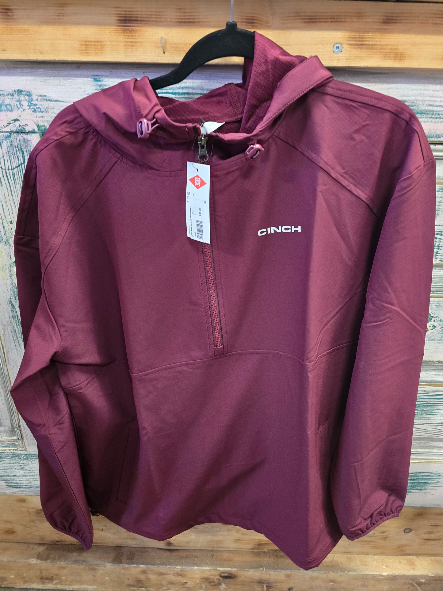 NEW Ladies Burgundy Windbreaker