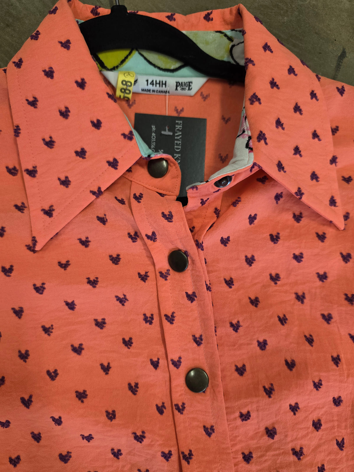 Ladies Bright Orange Paige                   W/Shirt