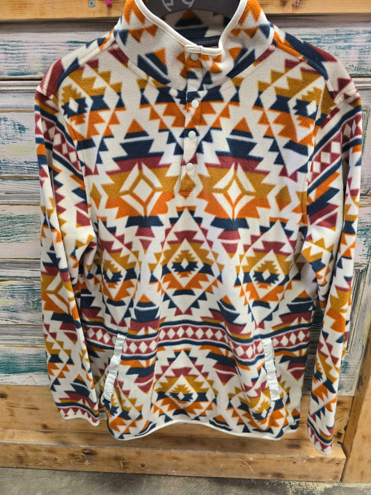 Autumn Colored Aztec Fleece