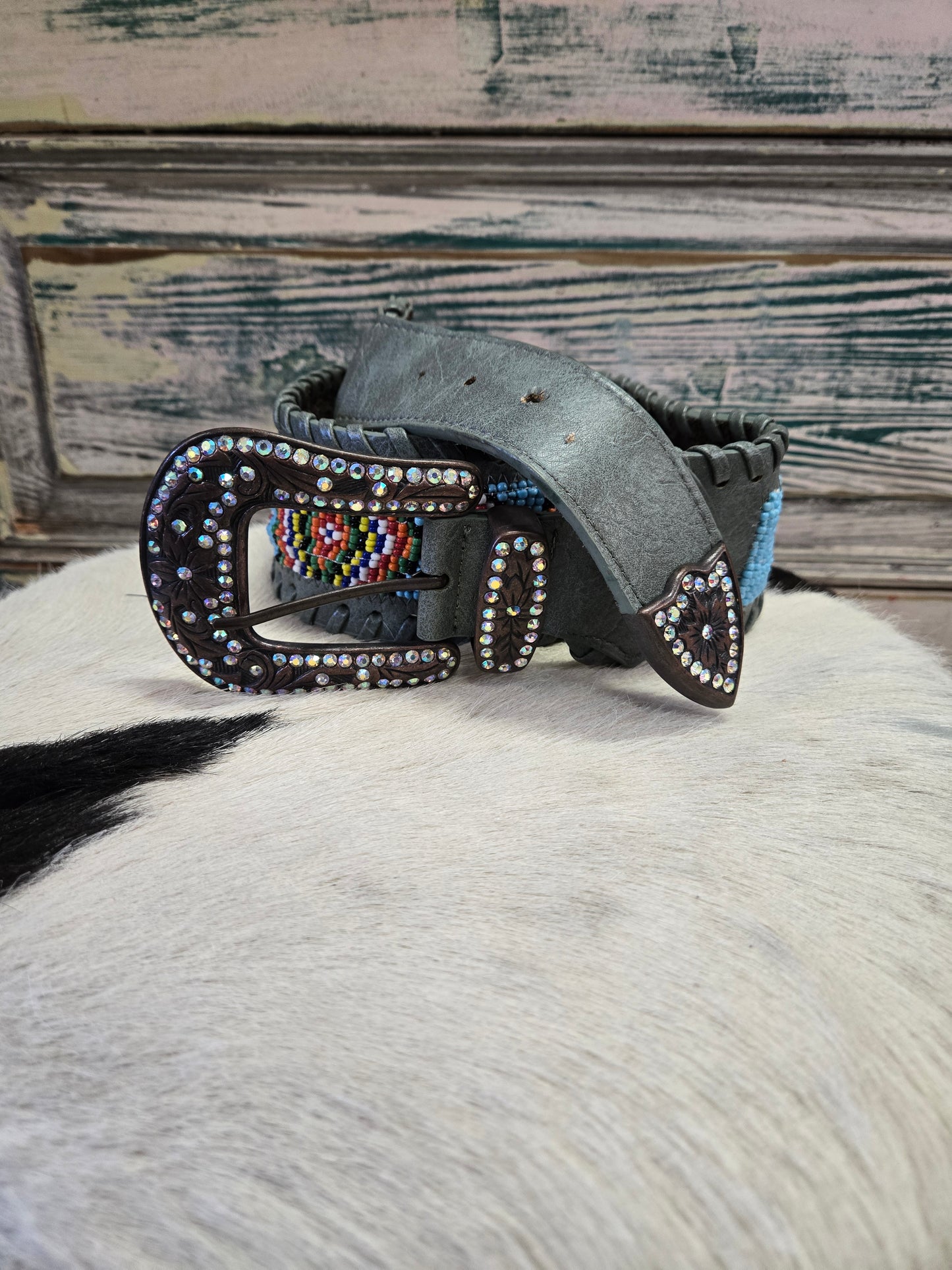 Beaded Western Fashion Belt