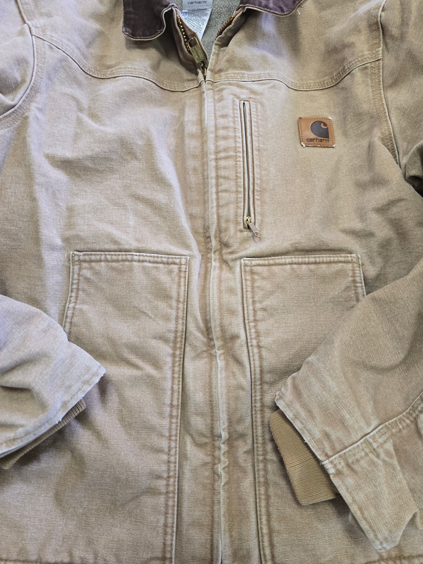 Tan Fleece Lined Carhartt Jacket