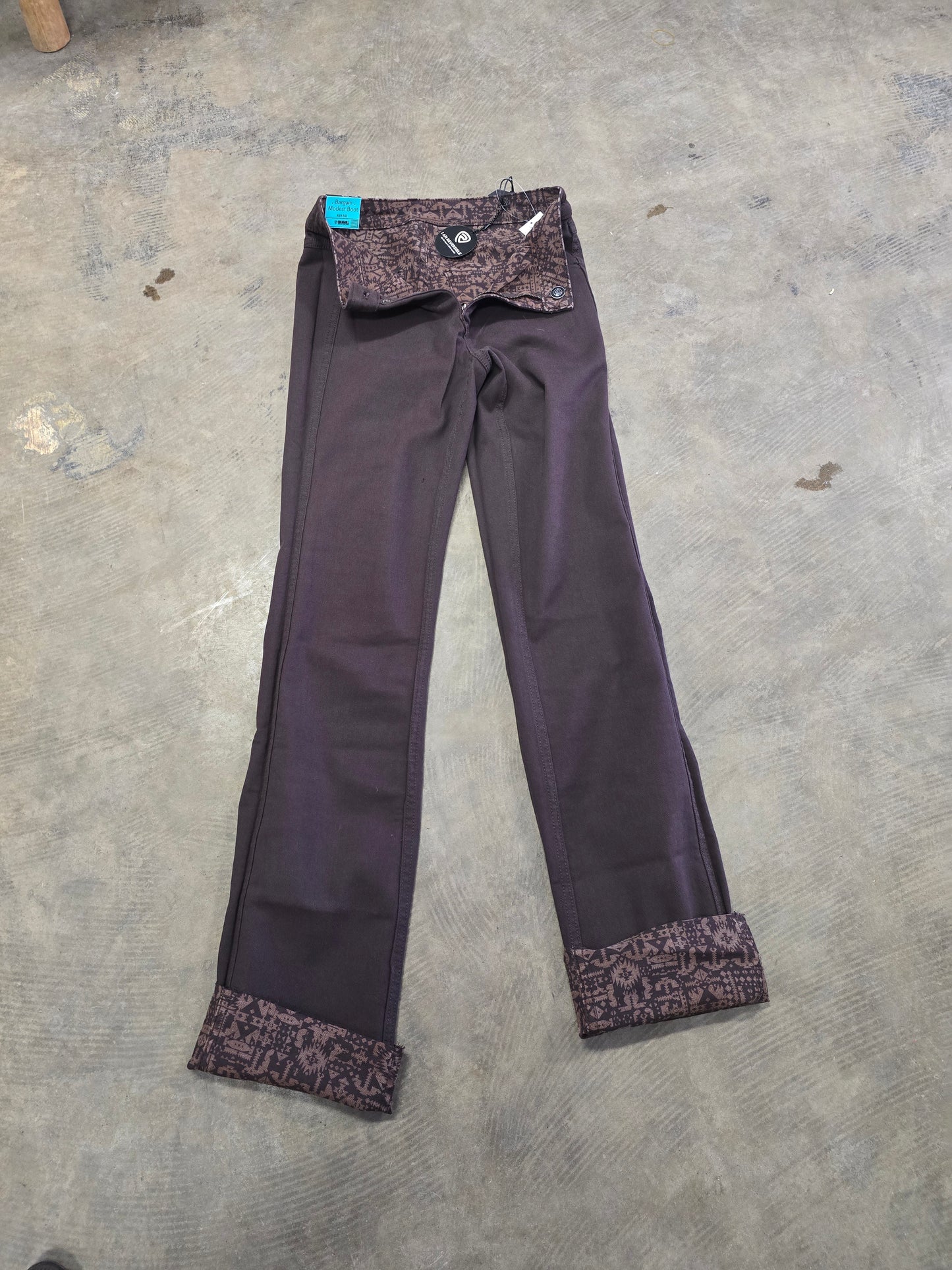 NEW Reversible Jeans              Brown Aztec Boot Cut Jeans
