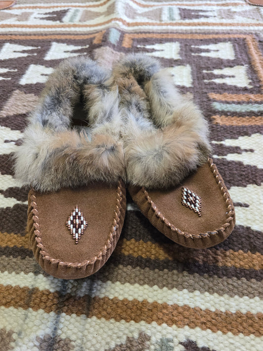 Fur Trimmed Moccasins