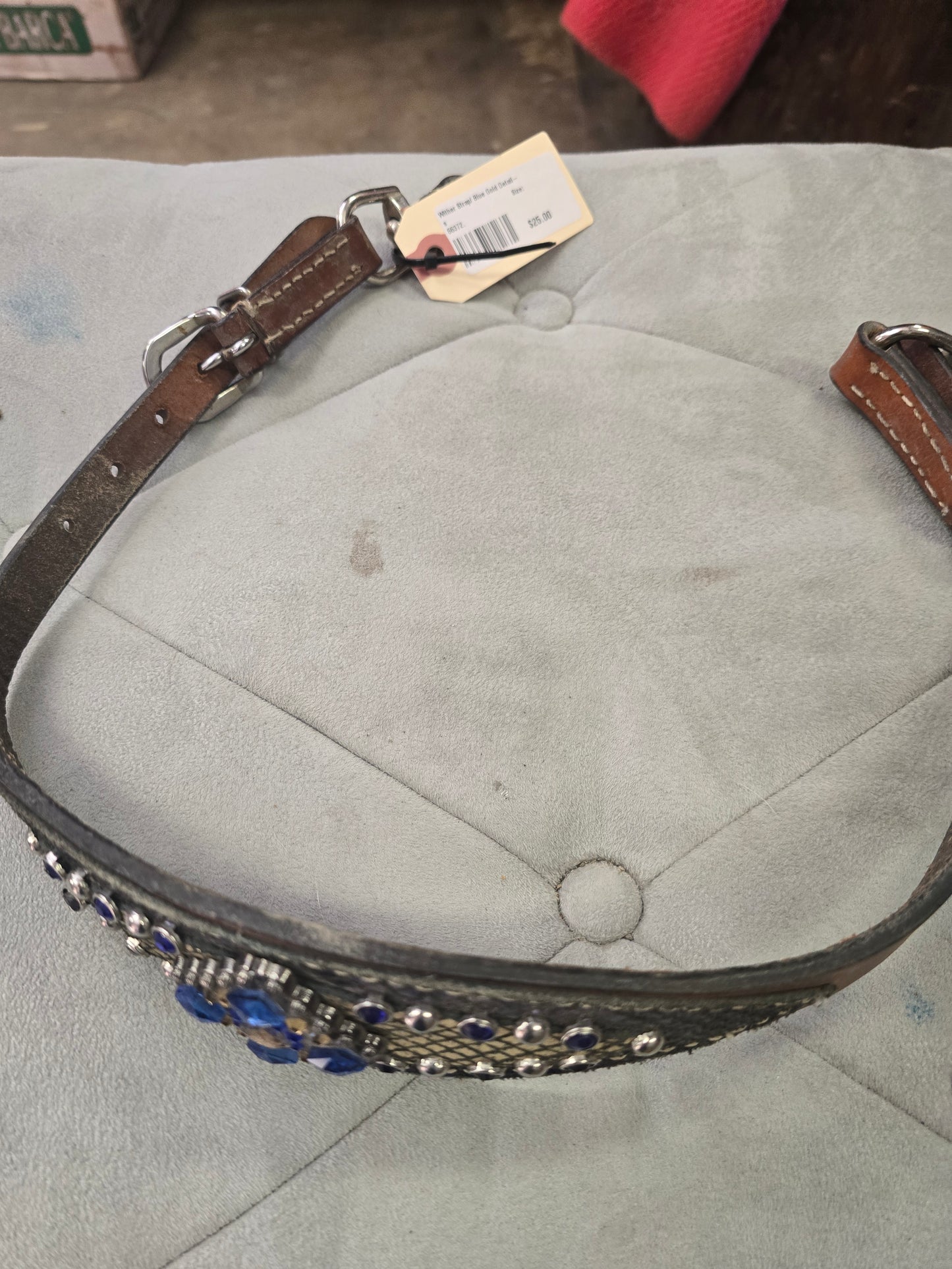 Wither Strap/ Blue Gold Details