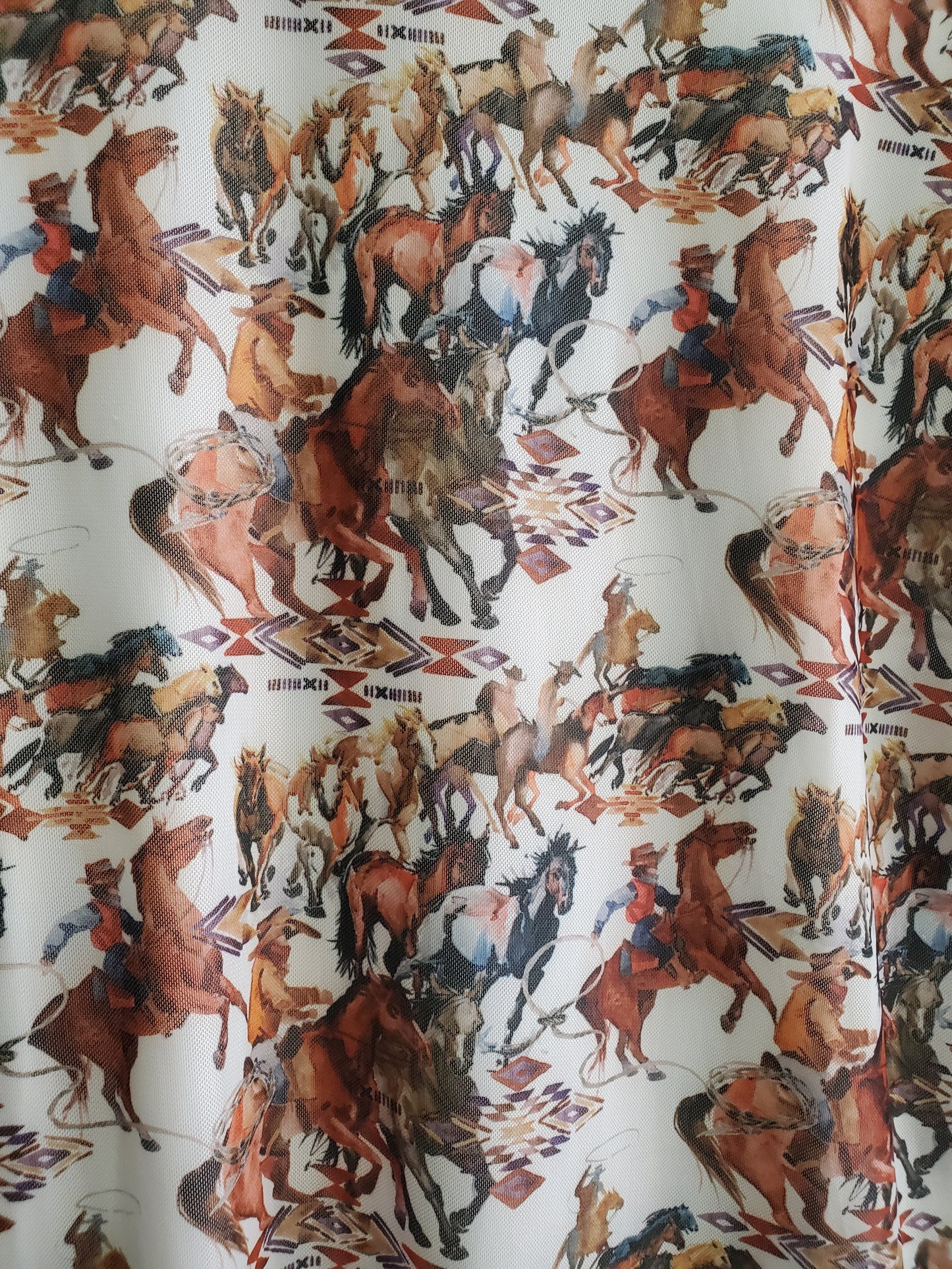 NEW Mesh Horse Print Dress