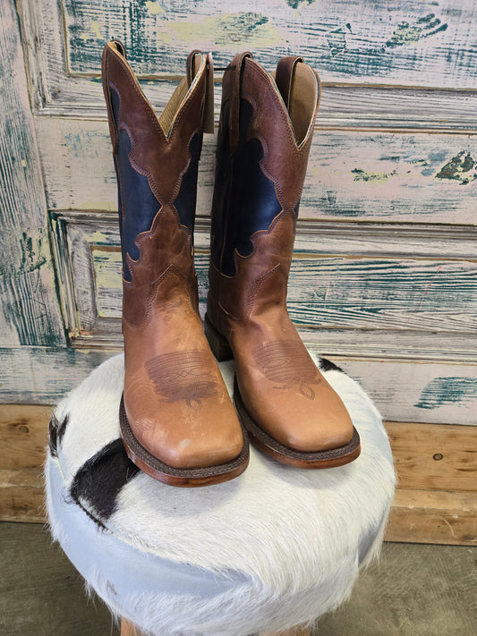 Men's Brown & Navy Boots