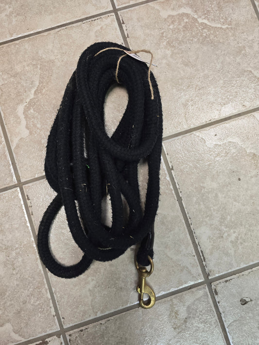 Black Cotton Lunge Line/ Heavy