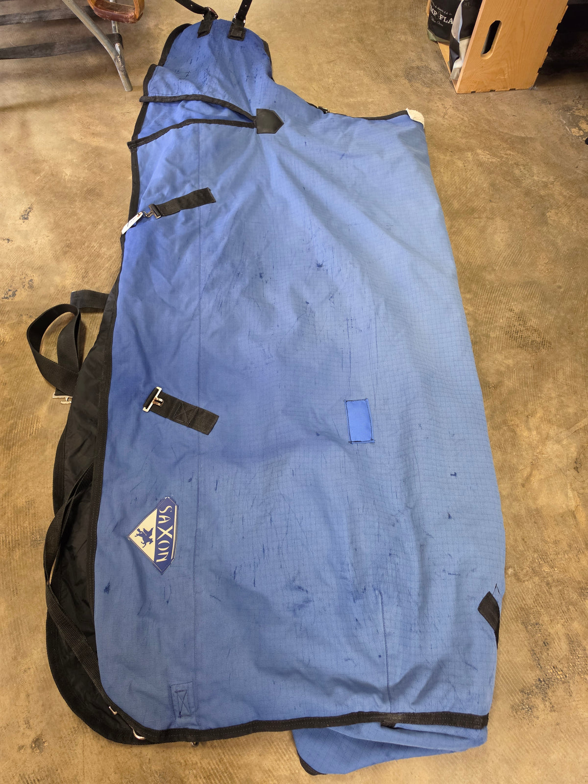 Blue Winter Blanket -Repaired