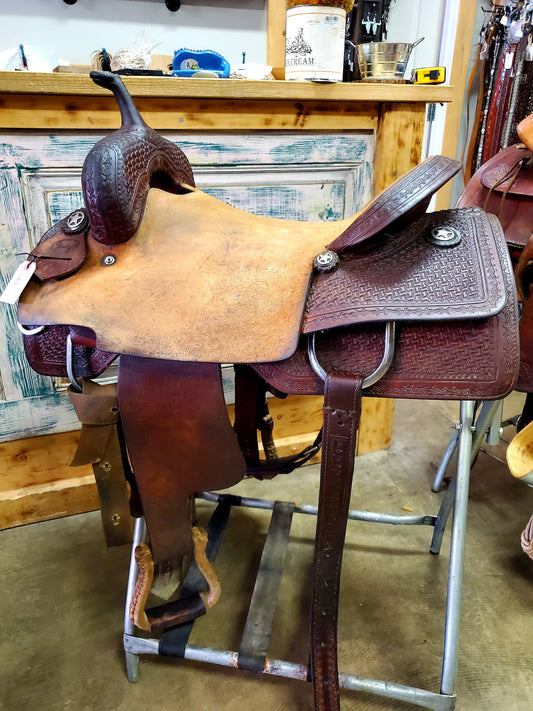 17" Teskey's Cutting Saddle