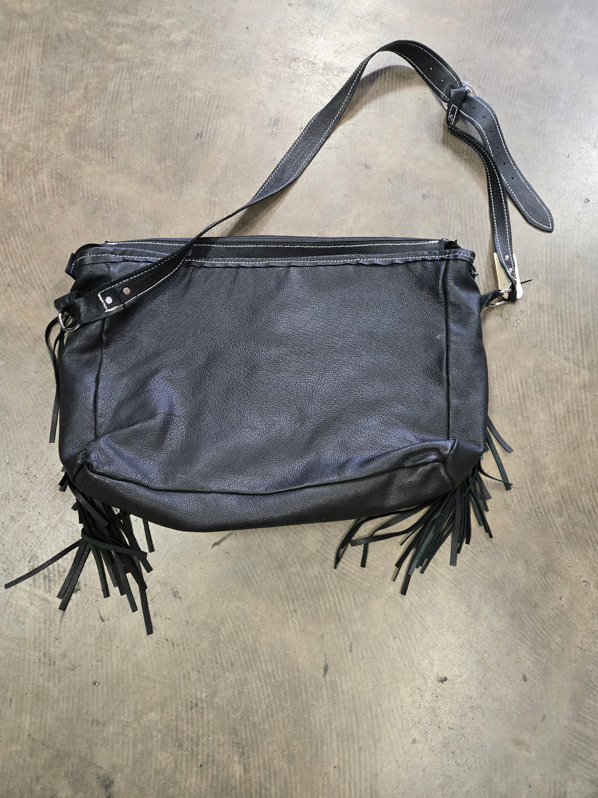 Large Hide On, Fringed Purse