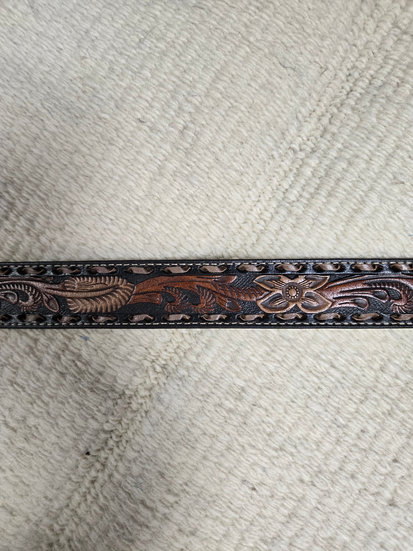 New Buckstitched Belt