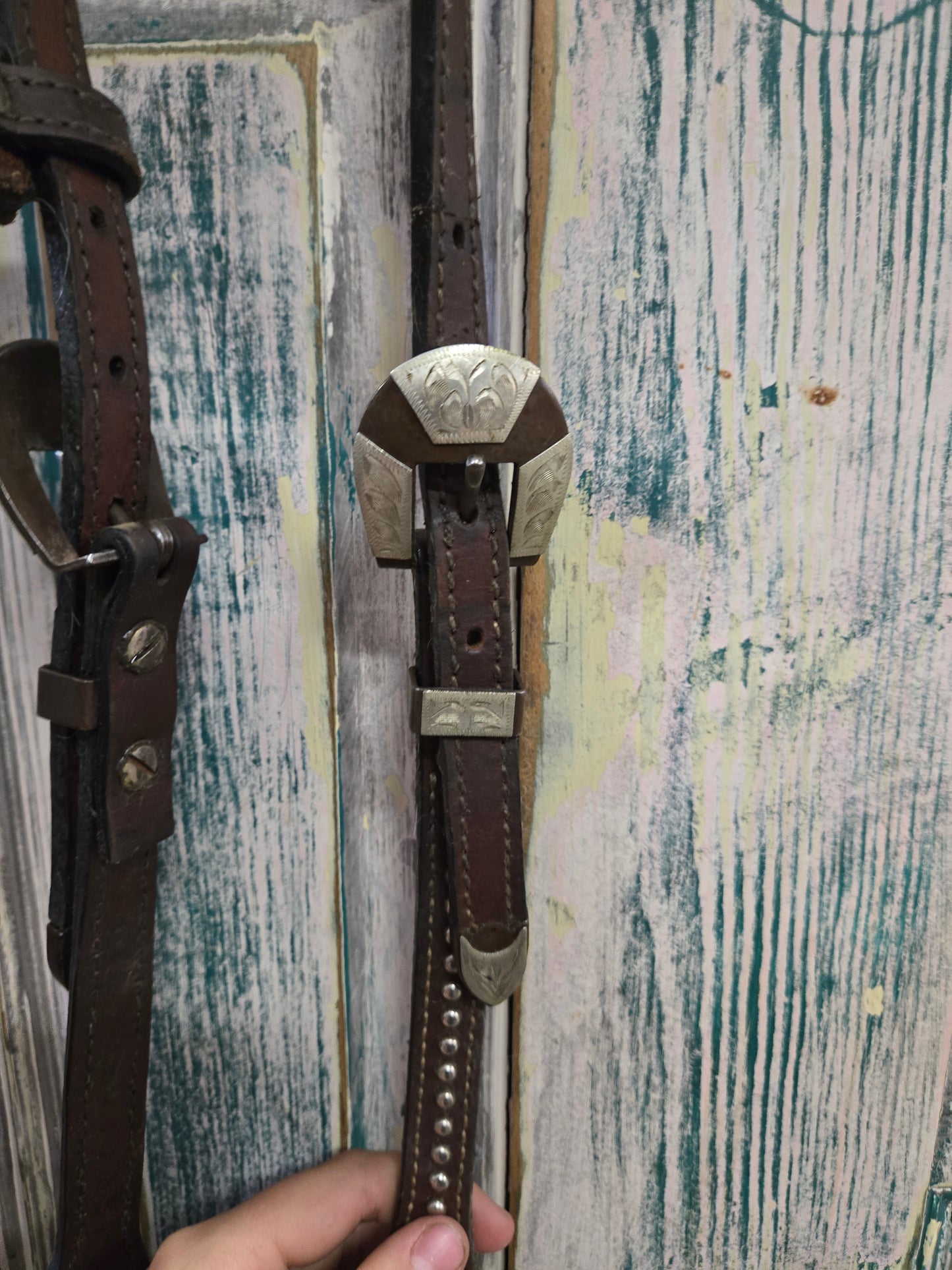 Dot Detail Single Ear Headstall