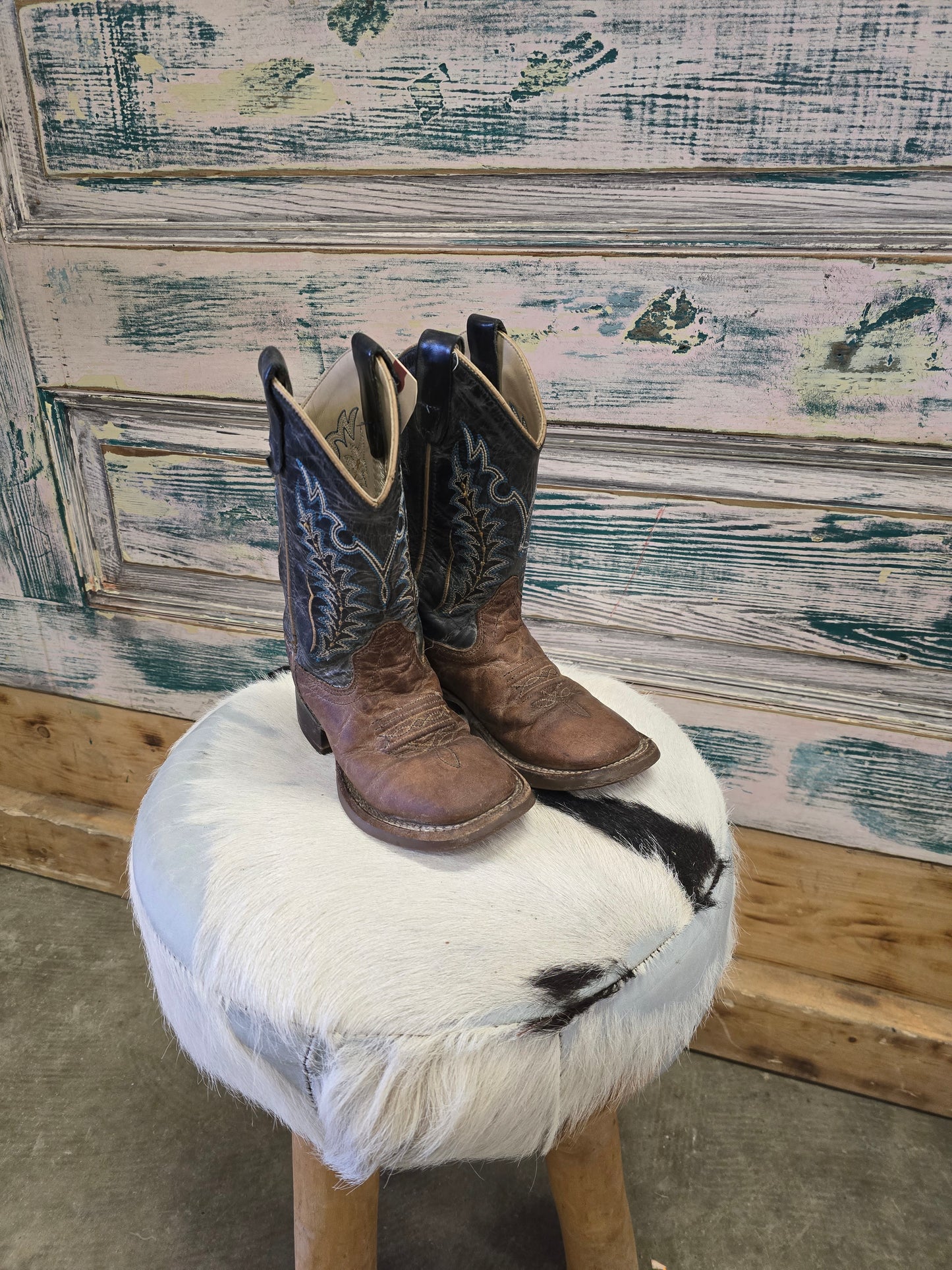Blue Topped Kid's Boots
