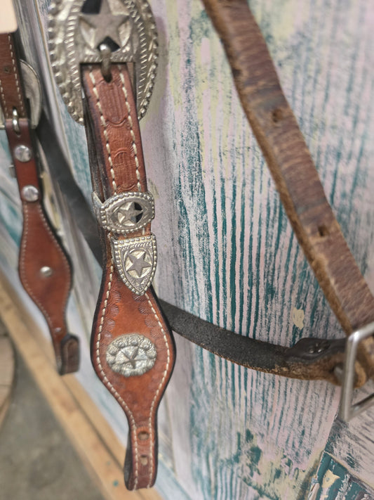 Brow Band Headstall                 Star Conchos
