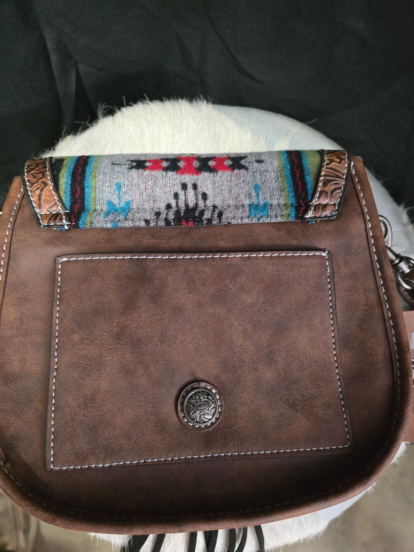 NEW Justin Blanket -Leather Purse