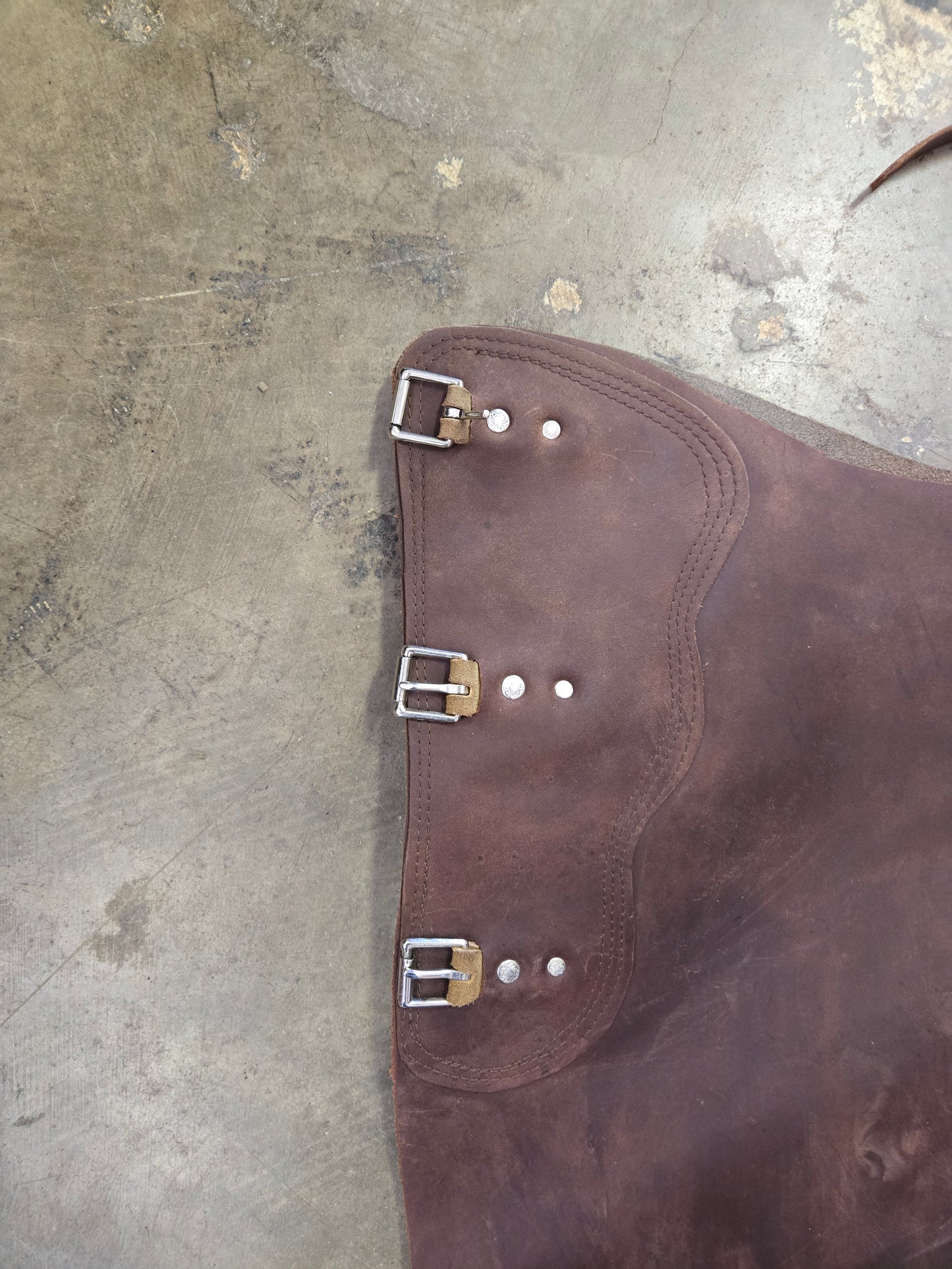 Dark Brown Chinks -Concho Details