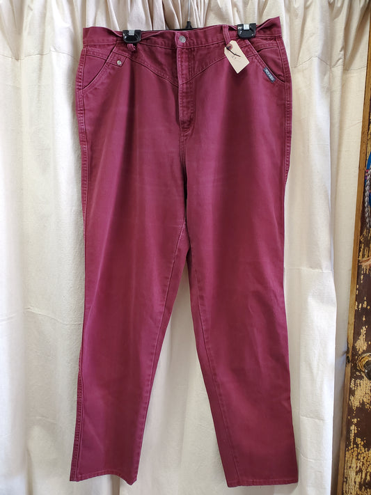 Burgundy Vinatge Rockies/Faded
