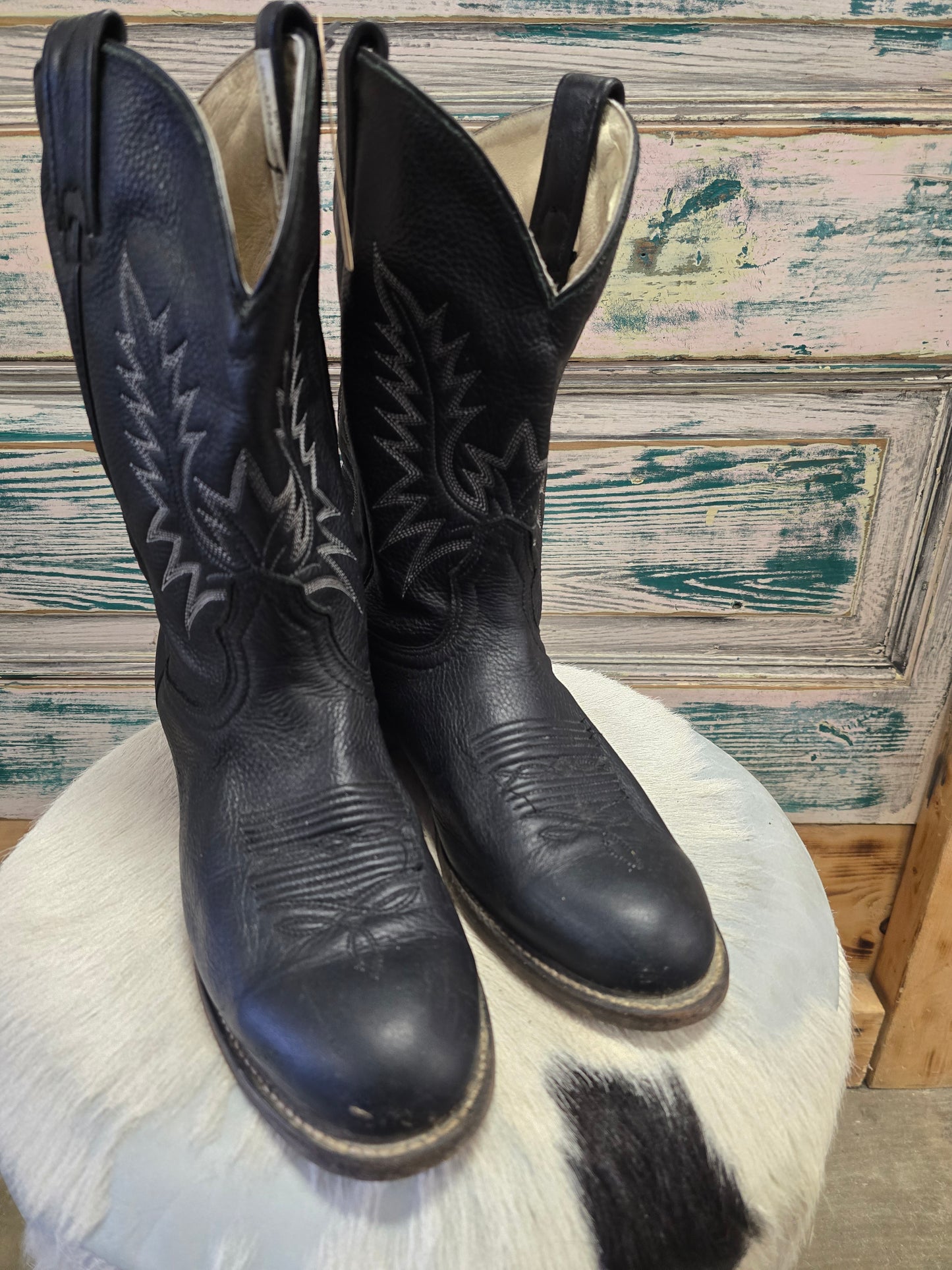 Black Roper Style Boots